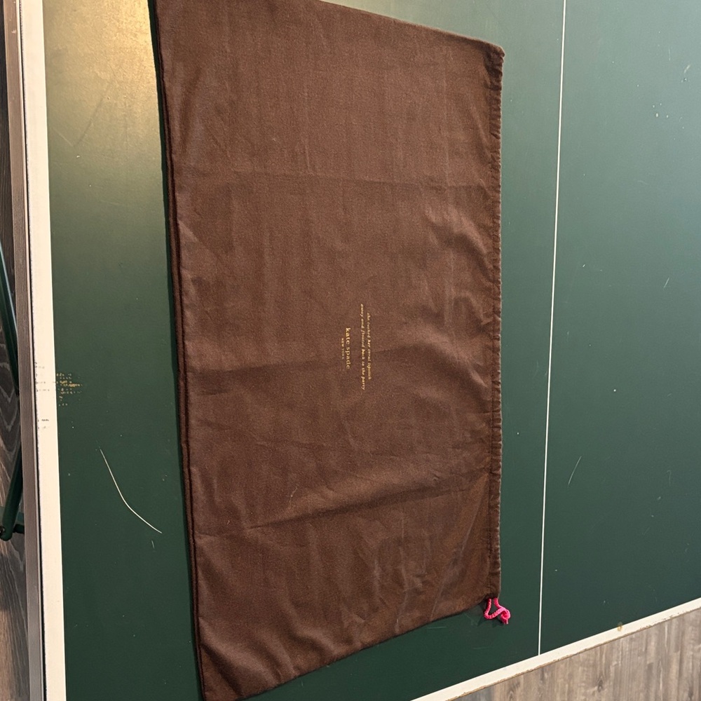 Kate Spade Brown Bag with Gold Text